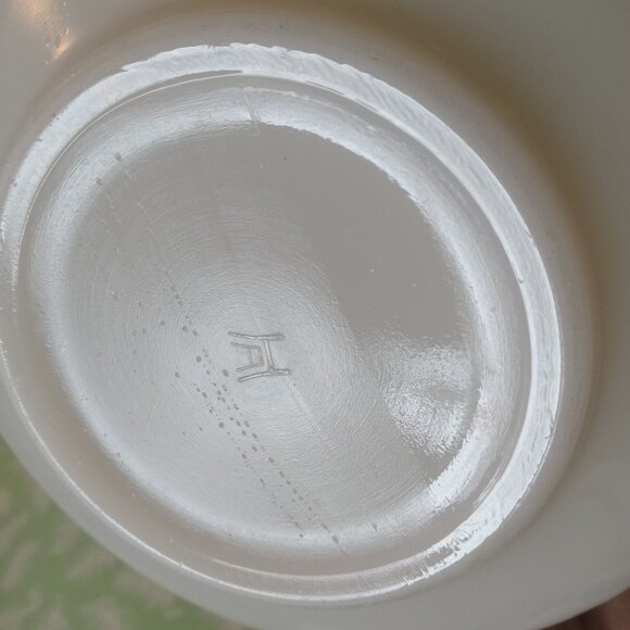 Vintage Hanchor bowl green leaves - Picture 4 of 4